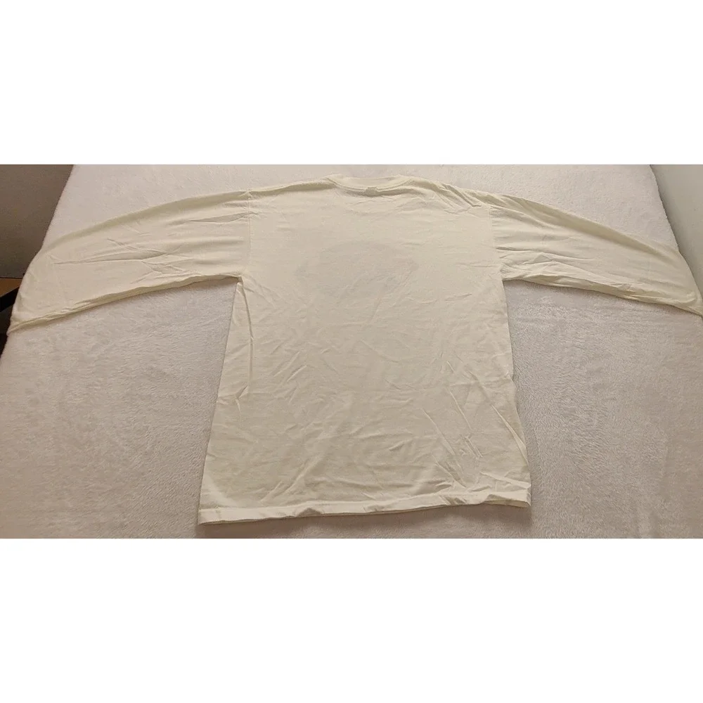 Intense Milks Friday Night Lights KISS 98.5‎ Long Sleeve Graphic T-Shirt White L